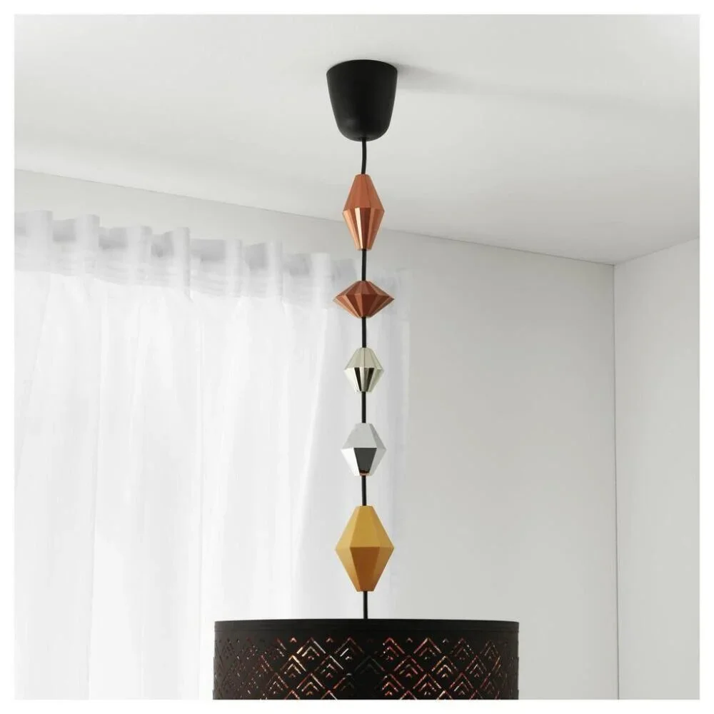 Ikea Sattra Accessory Hanging Lamp Cord 22217 5pc Set in package